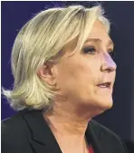  ?? (Photo AFP) ?? Marine Le Pen entend mener « un combat afin de rassembler plus largement encore tous ceux qui veulent défendre la France ».