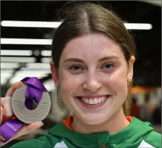  ??  ?? Kate O’Connor followed up her medal-winning heroics from the 2019 European Under-20 Championsh­ips with two new county records over the past 12 months.