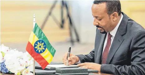  ?? FOTO: DPA ?? Äthiopiens Ministerpr­äsident Abiy Ahmed befriedete den Grenzkonfl­ikt mit Eritrea.