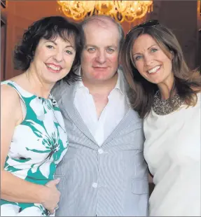  ??  ?? Alison (right) with Orlaith Carmody-Duffy and Gavin Duffy at the launch of the Drogheda Classical Music Series in Kilsharvan House.