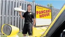  ?? ALISON LANGLEY
TORSTAR ?? Sandro Martino, owner of the Continenta­l Pancake House, is adding an old-school drive-in carhop service to the restaurant on Stanley Avenue in Niagara Falls.