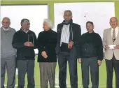  ?? PICTURE: SUPPLIED ?? ‘Six of the best’, former Harold Cressy teachers who, together, represent more than 300 years of commitment to the school. They are, from left, Sedick Williams, Amien Fredericks, Helen Kies, Lionel Adriaan, Peter Meyer and Victor Ritchie.