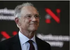  ??  ?? BIG BENEFACTOR: David Roux, a Maine native and tech entreprene­ur, smiles as he attends a news conference to announce his investment in a Northeaste­rn University research institute in Portland, Maine, on Monday.