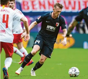  ?? Foto: Jan Hübner ?? Gegen seinen Ex-Klub RB Leipzig stand Georg Teigl erstmals in dieser Saison in der Augsburger Startelf. Nun hofft der Österreich­er darauf, zu weiteren Einsätzen zu kommen.