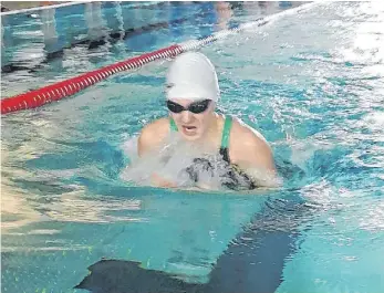  ?? FOTO: SC DELPHIN AALEN ?? Alicia Schroll schwamm zum Sieg.