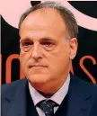  ??  ?? JAVIER TEBAS
55 anni, presidente della Liga, era candidato a.d. della Lega EPA