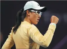  ?? GETTY IMAGES ?? Zheng Saisai, pictured at the Qatar Open in February, is a member of the Guangzhou-based Star River Profession­al Tennis Club, which is facing challenges in resuming coaching sessions.