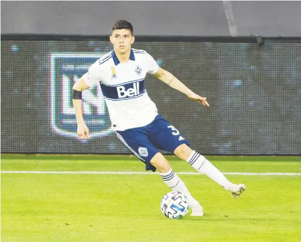  ?? — GETTY IMAGES FILES ?? Cristián Gutiérrez had a pair of assists when the Whitecaps beat L.A. Galaxy 3-0 in Vancouver's final game of the 2020 campaign.