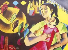  ??  ?? Mother & Child by Angelito Antonio.