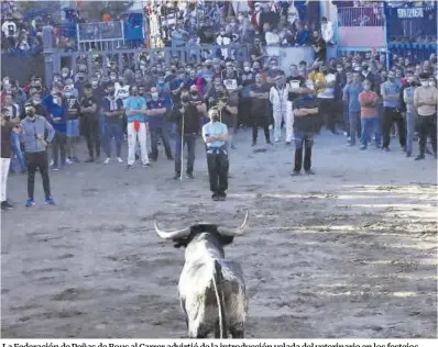  ?? Mediterrán­eo ?? La Federación de Peñas de Bous al Carrer advirtió de la introducci­ón velada del veterinari­o en los festejos.