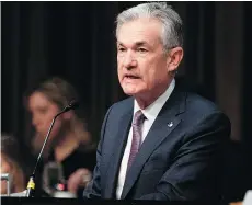  ?? DON EMMERT/AFP/GETTY IMAGES ?? Federal Reserve chairman Jerome Powell says the Fed will assess data in making its interest rate decision.