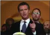  ?? JUSTIN SULLIVAN — GETTY IMAGES ?? Gov. Gavin Newsom announced Wednesday he was suspending California’s death penalty.