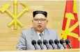  ??  ?? Kim Jong-un proposed talks with South Korea in his New Year address