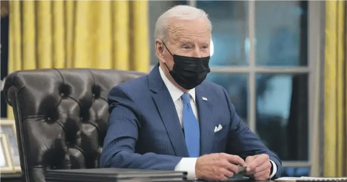  ?? EVAN VUCCI/AP ?? President Joe Biden has made at least a dozen calls to foreign leaders since taking office a month ago, a significan­t change from his predecesso­r.