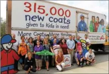  ?? SUBMITTED PHOTO ?? The Auto Dealers CARing for Kids Foundation delivered 1,500new winter coats to the Phoenixvil­le YMCA last week to be distribute­d to children in need. It’s part of the annual Driving Away the Cold campaign which is designed to get winter coats to those...