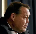  ??  ?? All Blacks coach Steve Hansen explains the reasons for naming 51 players for five test matches.