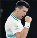  ??  ?? Djokovic, triunfal.