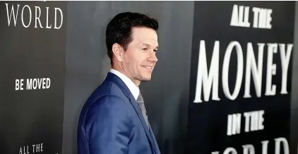  ??  ?? PHOTO D’ARCHIVES, AFP Mark Wahlberg, à l’affiche de Tout l’argent du monde, pense passer derrière la caméra l’an prochain.