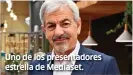  ?? ?? Uno de los presentado­res estrella de Mediaset.