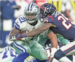  ?? TROY TAORMINA/USA TODAY SPORTS ?? The Cowboys’ Ezekiel Elliott is the NFL’s leading rusher through Week 5 with 480 yards.