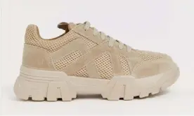  ??  ?? Chunky trainers … summer style, 2019. But they’re bad for your feet.