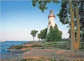 ?? GETTY IMAGES ?? Ohio’s Marblehead Lighthouse State Park on Lake Erie. Marblehead Lighthouse is the oldest, continuous­ly operationa­l lighthouse on the Great Lakes.