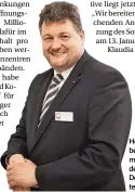  ?? FOTO: A. KREBS ?? Henric Peeters will bereits im kommenden Jahr mit dem Ausbau der Dependance­n starten.