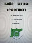  ??  ?? Die „Grün-weiße Sportwelt“des FC Unterbechi­ngen gibt es sowohl in gedruckter als auch in digitaler Form.