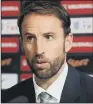  ??  ?? GARETH SOUTHGATE: Has three players doubtful for tomorrow’s match with Sweden.