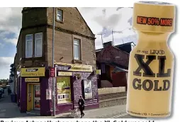  ??  ?? Review: Arbroath shop where the XL Gold was sold