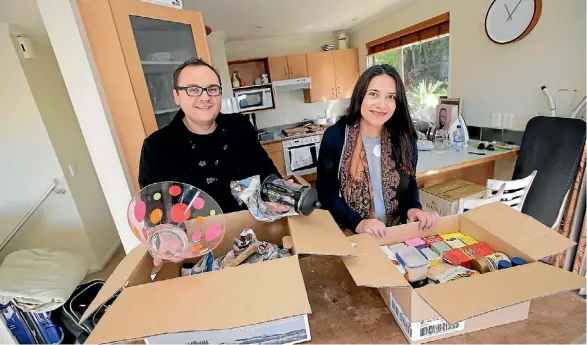  ?? PHOTO: MONIQUE FORD/FAIRFAX NZ ?? Nick Leggett and wife Emily Leggett moved into their Johnsonvil­le home in June last year.