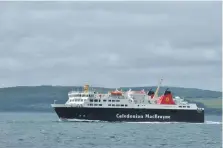  ??  ?? The MV Isle of Lewis has had to be deep-cleaned.