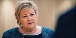  ?? FOTO: JIL YNGLAND ?? Statsminis­ter Erna Solberg troner øverst på listen nominasjon­skomiteen har foreslått.