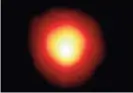  ?? ANDREA DUPREE, RONALD GILLILAND, NASA AND ESA VIA AP ?? The star Alpha Orionis, or Betelgeuse, a red supergiant, will momentaril­y vanish Monday as an asteroid passes in front of it.