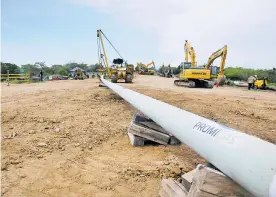  ?? CORTESíA ?? Aspecto de las obras de construcci­ón del gasoducto de Promigas en Bolívar.