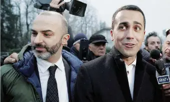  ?? LaPresse ?? Quando lavoravano assieme Max Bugani assieme a Luigi Di Maio