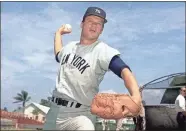 ?? AP-File ?? This 1967 file photo shows New York Yankees pitcher Jim Bouton. Jim Bouton, the New York Yankees pitcher who shocked the conservati­ve baseball world with the tell-all book “Ball Four,” has died, Wednesday. He was 80.