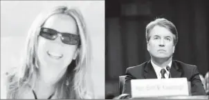  ??  ?? Christine Blasey Ford and Brett Kavanaugh