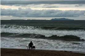  ?? AP ?? Ventura, California, ahead of storms on Wednesday. Photograph: Damian Dovarganes/