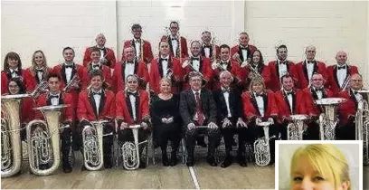  ??  ?? ●● Bollington Brass Band, above, and right, Bev Needham
