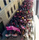  ?? (Ansa) ?? Padova Il corteo degli studenti