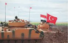  ?? Reuters ?? Turkish and Iraqi troops conduct a joint military exercise near the Turkish-Iraqi border in Silopi, Turkey yesterday.