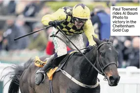  ??  ?? Paul Townend rides Al Boum Photo to victory in the Cheltenham Gold Cup