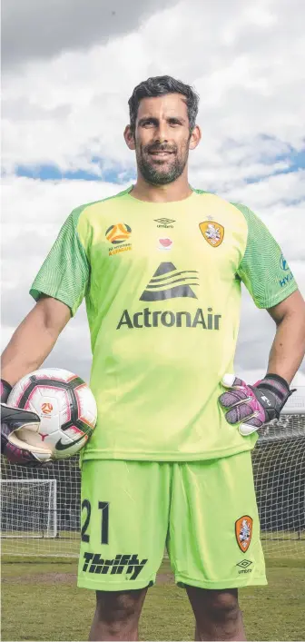  ?? Picture: AAP IMAGE ?? Roar goalkeeper Jamie Young has won a second consecutiv­e Gary Wilkins Medal.