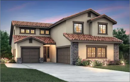  ??  ?? The Florencia is a 2,788-square-foot plan with five bedrooms and three bathrooms. The beautiful Florencia is the latest of the plans in our upcoming communitie­s in Los Banos and Merced.