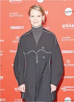  ?? — AFP photo ?? Actor Mia Wasikowska attends the ‘Piercing’ Premiere during the 2018 Sundance Film Festival at Park City Library on Saturday in Park City, Utah.