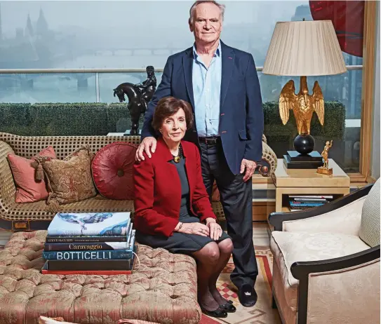  ??  ?? The Archers in their penthouse apartment: ‘I’d have left Mary if she had begun to bore me,’ he says