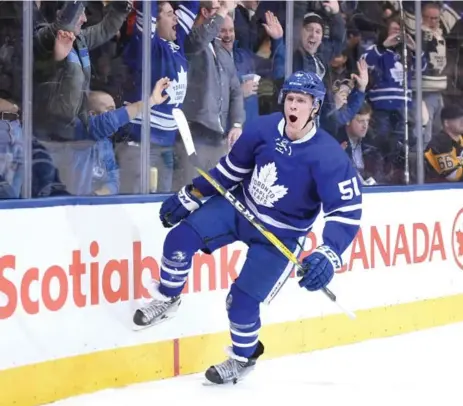  ?? DAN HAMILTON/USA TODAY SPORTS ?? Jake Gardiner, now 27 and with more than 400 NHL games under his belt, might be ready to join the NHL elite on the blue line.