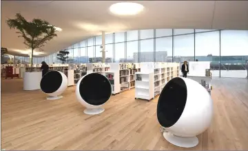  ??  ?? A room of Helsinki’s new Central Library Oodi is seen during a preview on Nov 30, in Helsinki. The new library has just opened its doors to the public, a day before Finland’s 101st birthday. — AFP photo by Markku Ulander