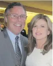  ??  ?? Rona Ambrose, interim leader of the Conservati­ve Party of Canada and the Official Opposition and JP Veitch were among the dignitarie­s in attendance.